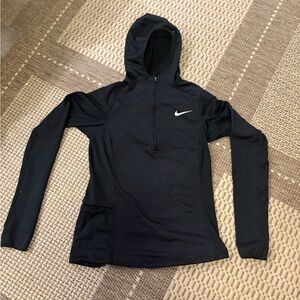 Nike Black Running Hoodie w/ Side Pocket